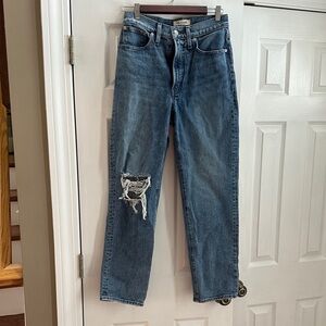 Madewell Women's Blue Straight Jeans